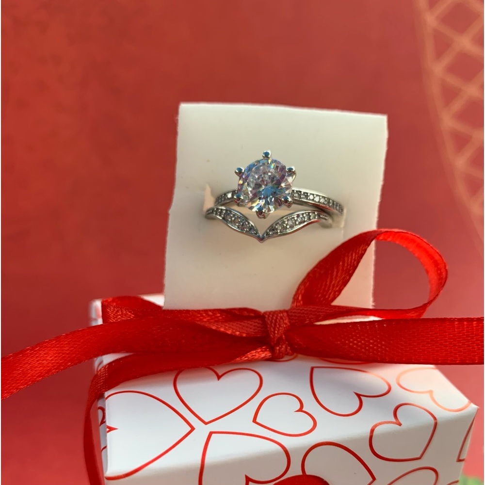 Two Piece CZ Ring Set